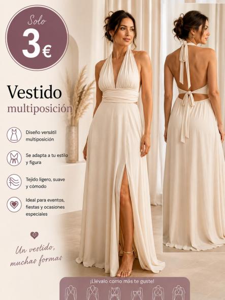 VESTIDO ESPALDA  boho BEIG [0]