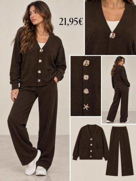 CONJUNTO PUNTO MARRON  [0]