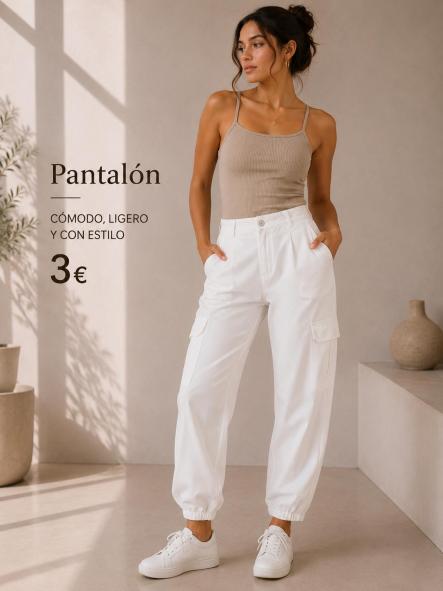 PANTALON CARGO BLANCO [0]