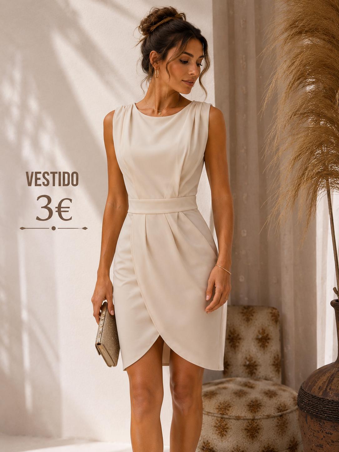 VESTIDO BEIG