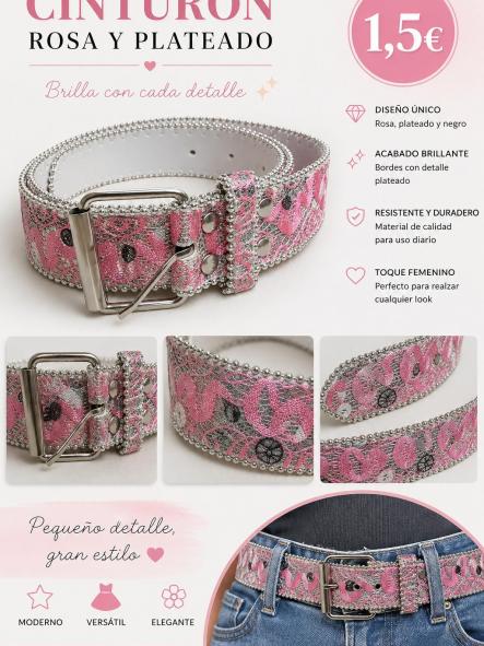 CINTURON BRILLI ROSA [0]