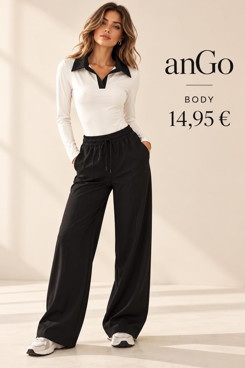 BODY CUELLO BLANCO Y NEGRO