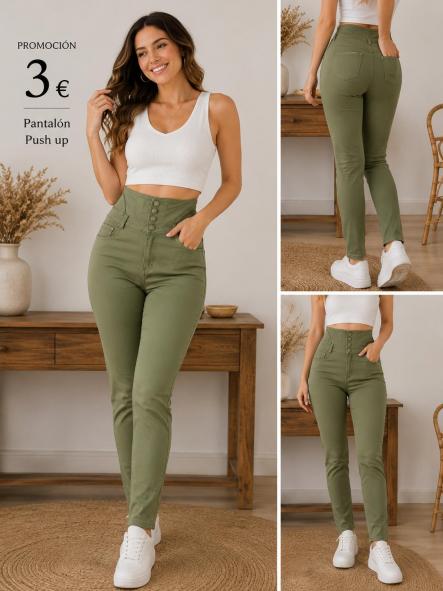 PANTALON VERDE ALTO [0]