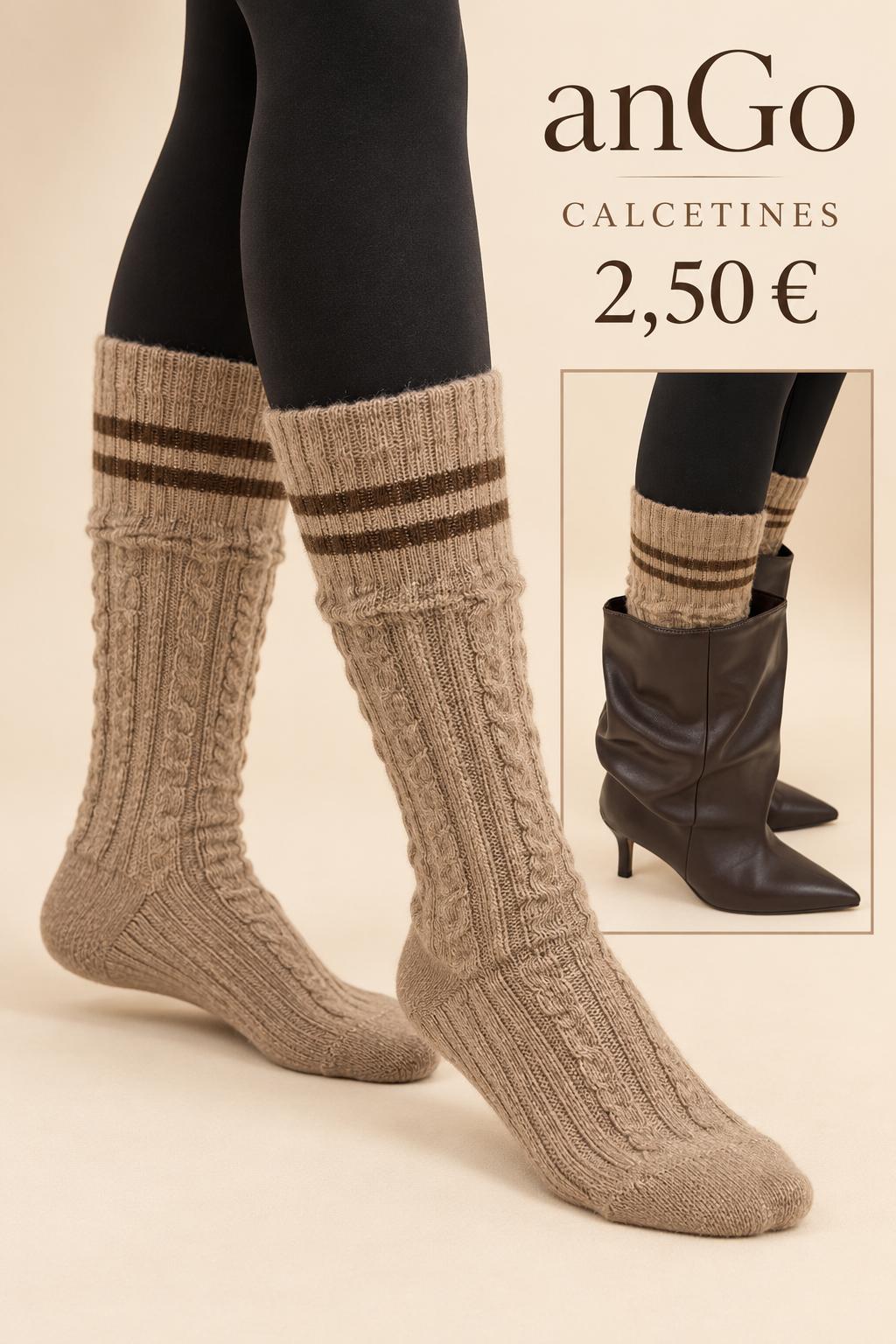 CALCETINES MARRONES