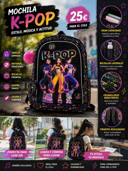MOCHILA PRE VENTA kpop