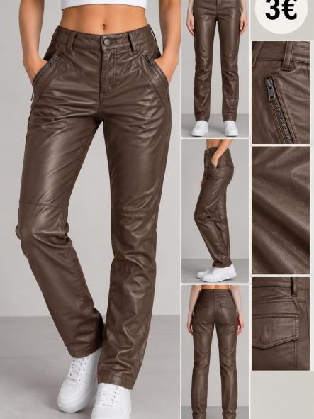 PANTALON  POLIPIEL  MARRON [0]