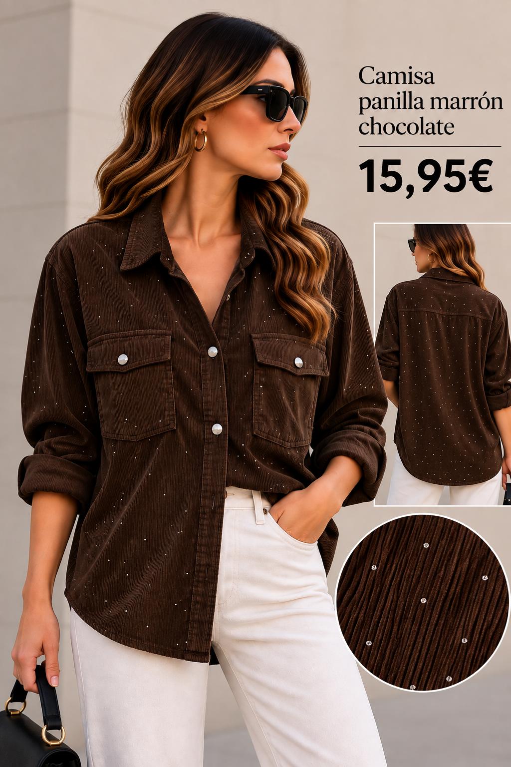 CAMISA CALENTITA PIEDRAS MARRON