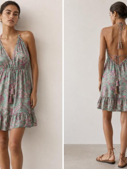 VESTIDO HINDU SEDA VERDE [0]