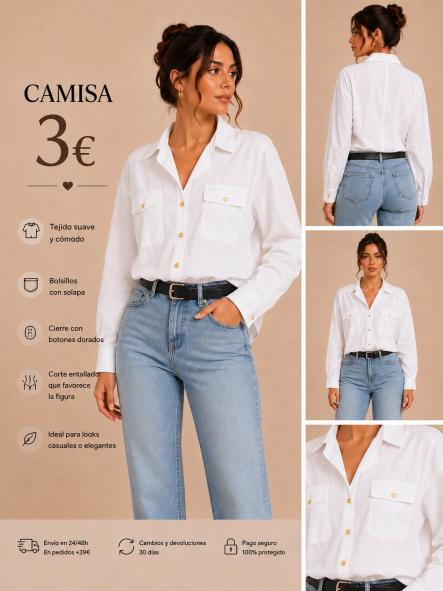CAMISA   blanca [0]
