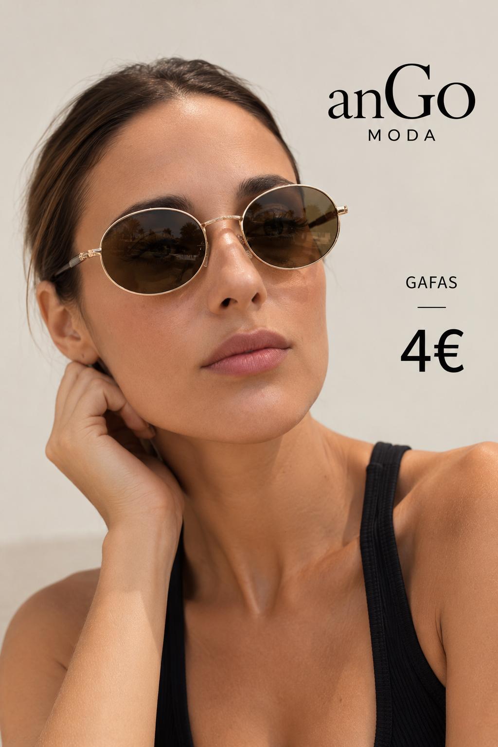 GAFAS REDONDA Y DORANDA