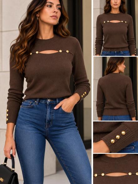 JERSEY cuello CAJA MARRON [0]