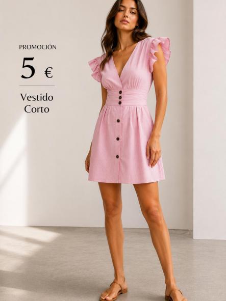 VESTIDO  RAYAS NAVY CORTO ROSA [0]