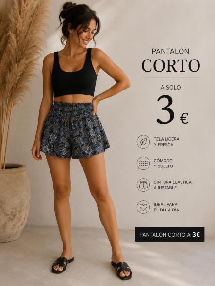 PANTALON CORTO DE TELA [0]