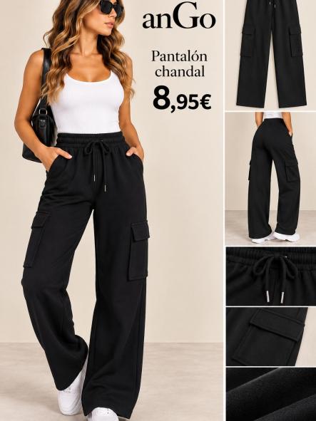 PANTALON CHANDAL NEGRO [0]