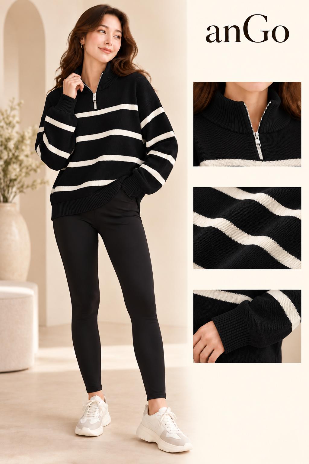 JERSEY CREMALLERA NEGRO