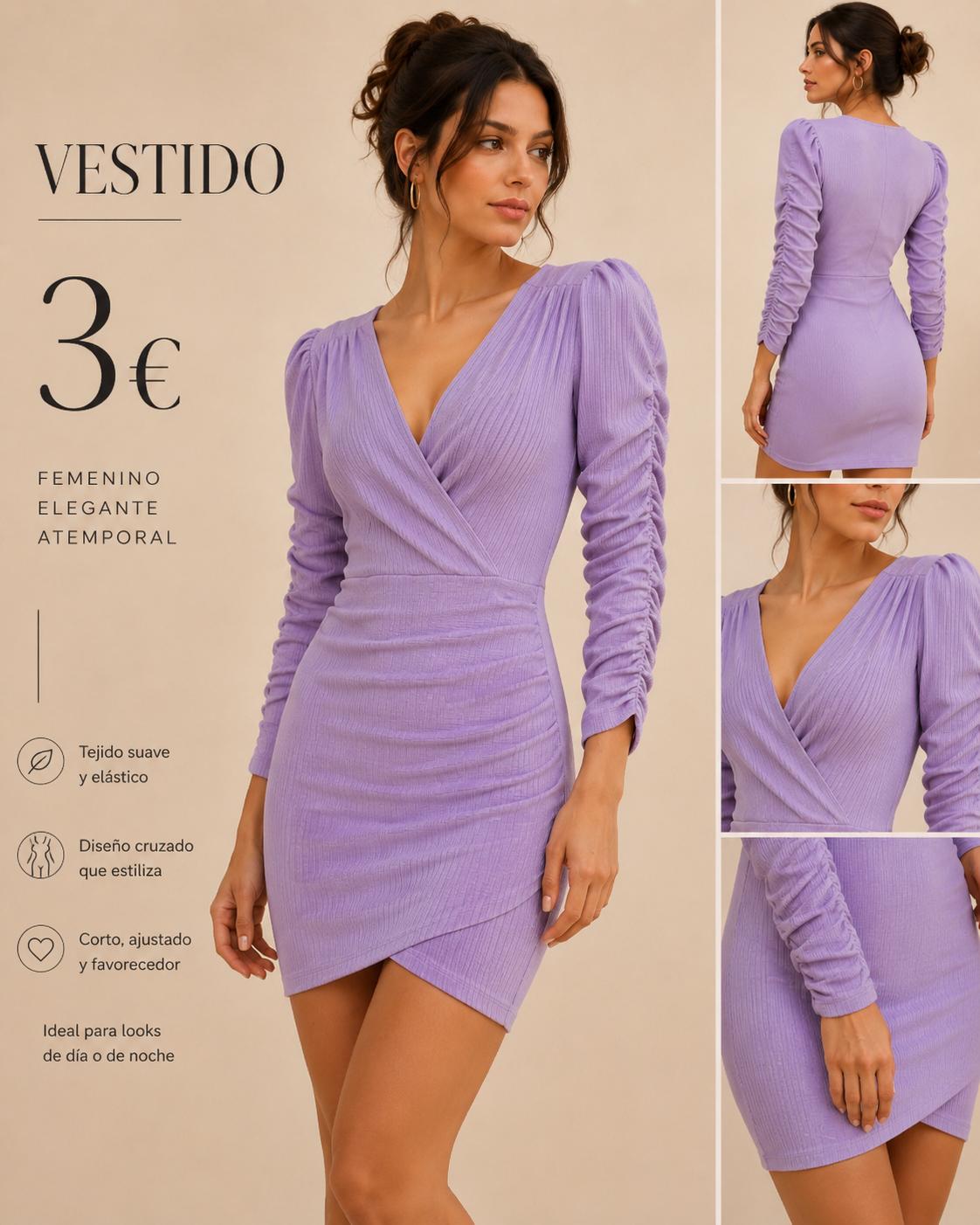 VESTIDO MORADO