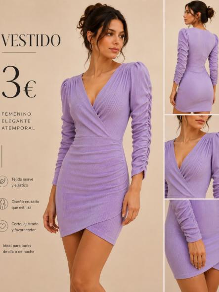 VESTIDO MORADO
