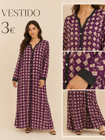 VESTIDO  CAMISERO LILA [0]