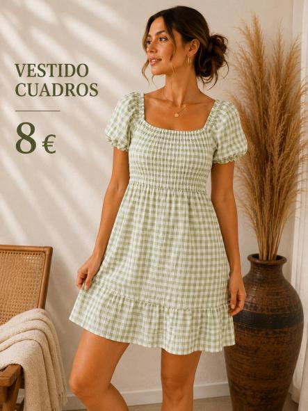 VESTIDO VICHY VERDE [0]
