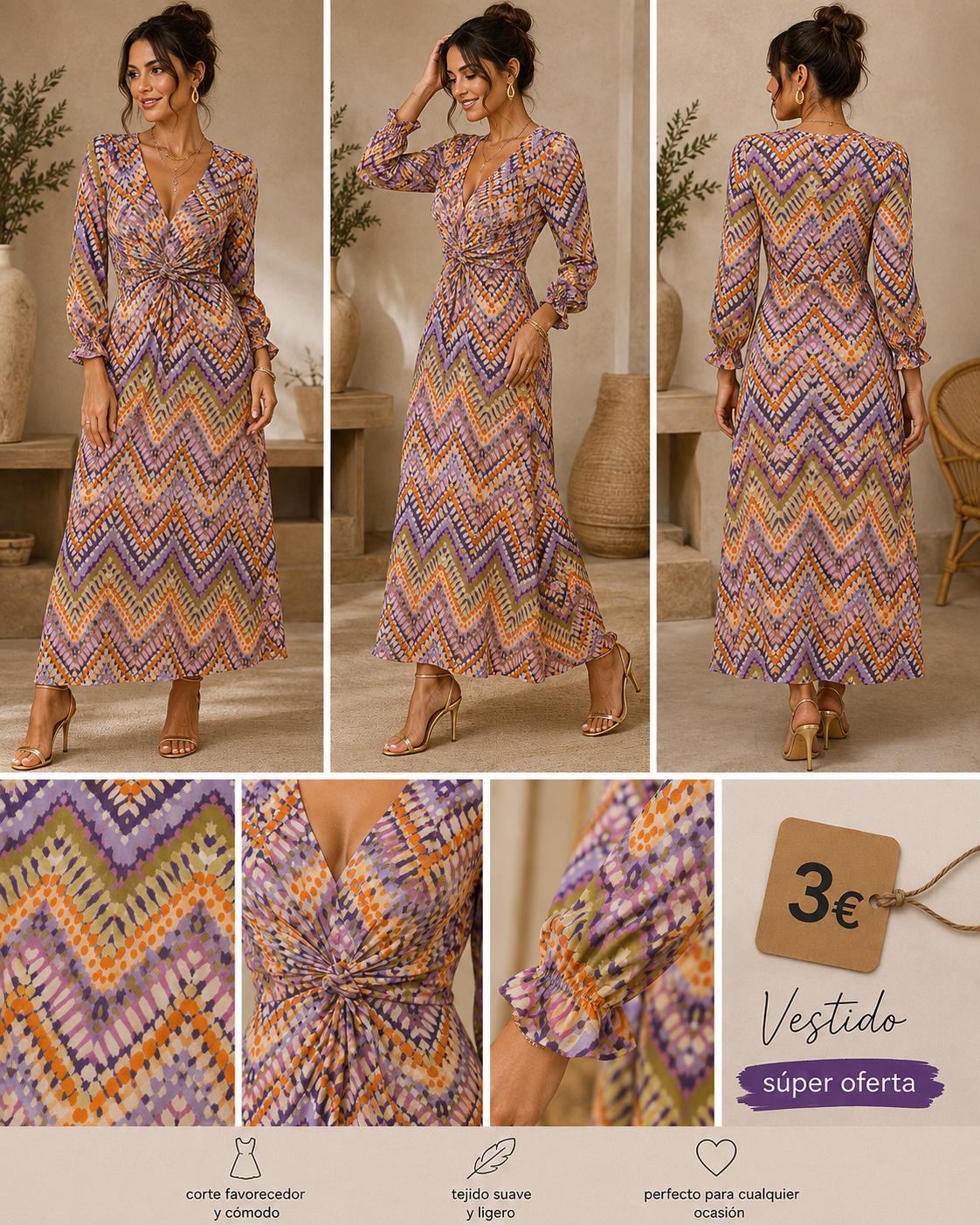 VESTIDO LICRA LILA