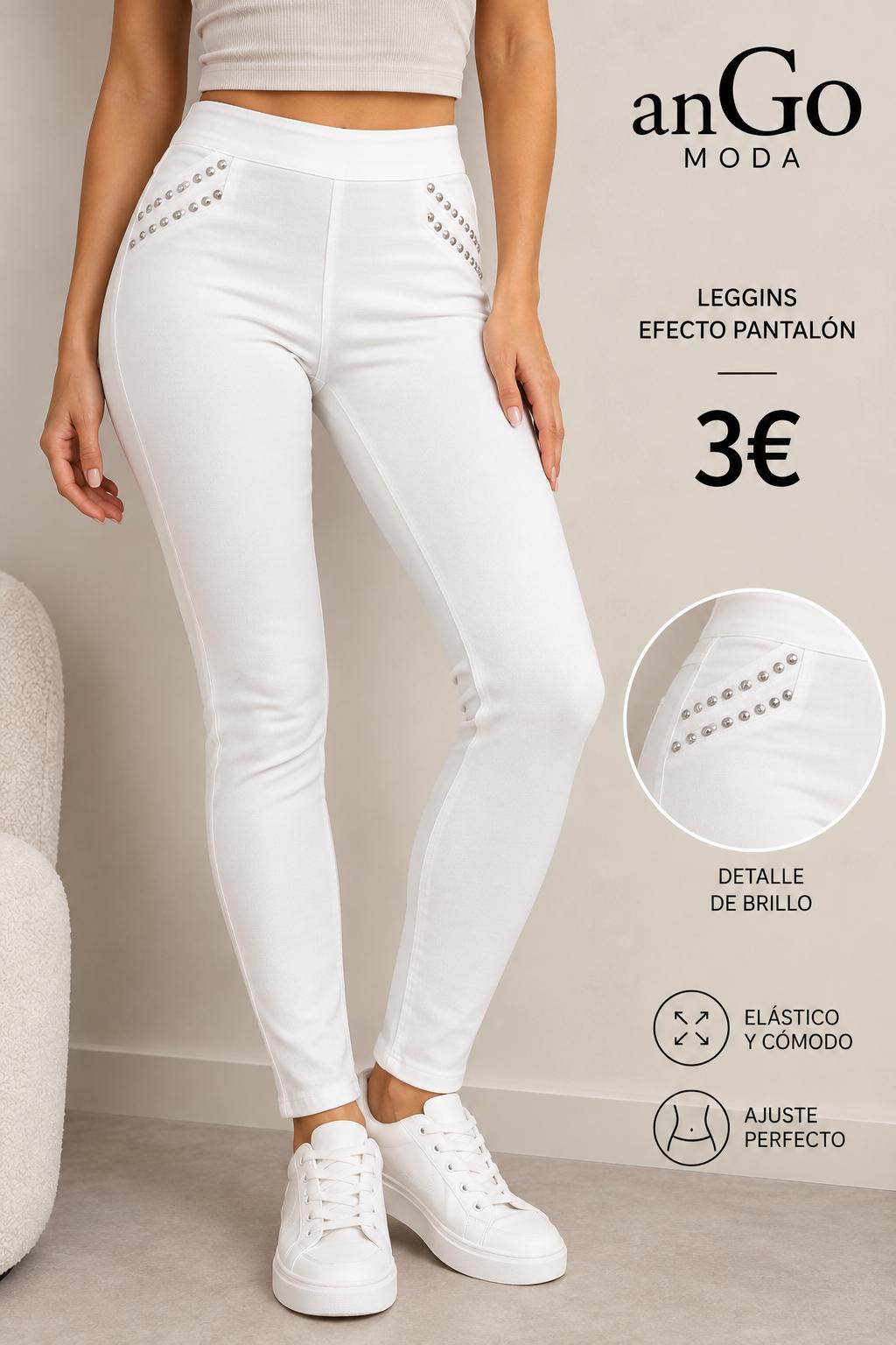 PANTALON BLANCO DIMANTES