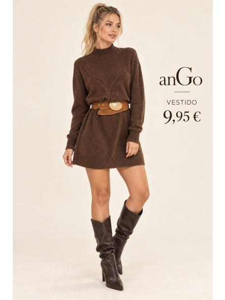 VESTIDO JERSEY MARRON [0]