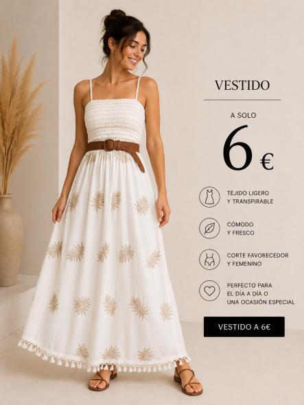 VESTIDO LIno bordado CAMEL [0]