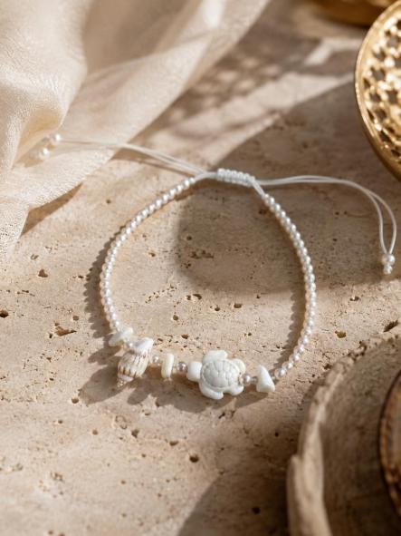  PULSERA CARACola perlas  BLANCAS [0]