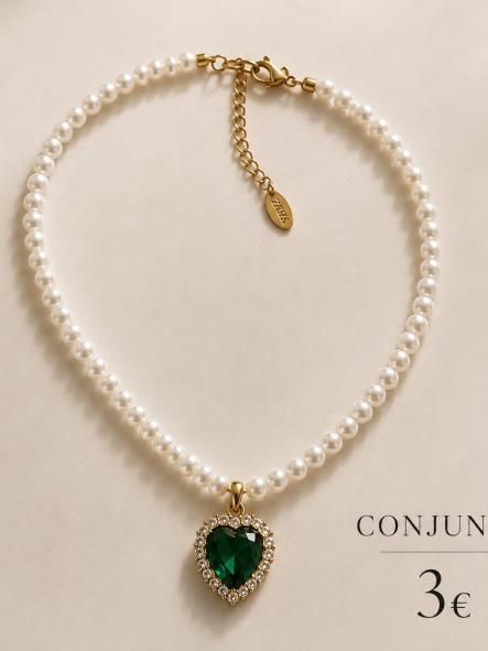 COLLAR   corazon VERDE [0]
