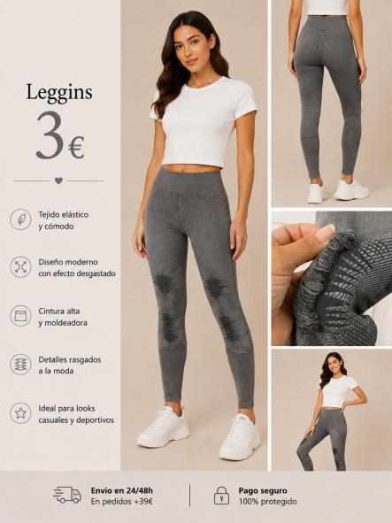 Pantalon Leggin Faja gris [0]