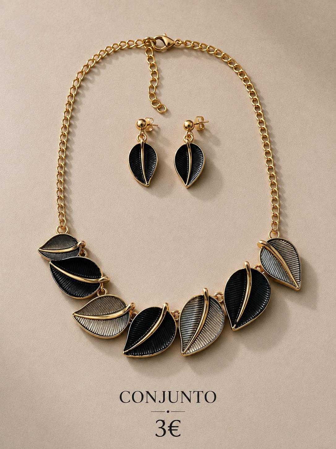COLLAR corazon HOJAA Mas pendientes