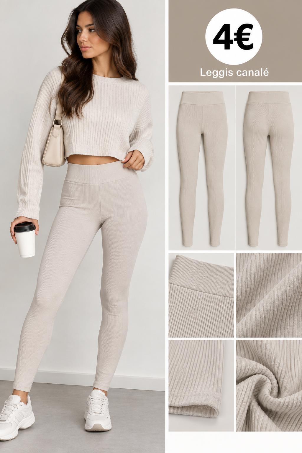 PANTALON LEGGINS CANALE BEIG