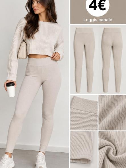 PANTALON LEGGINS CANALE BEIG