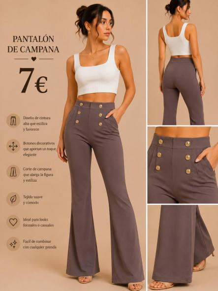 PANTALON LEGGINS CAMPANA CALENTITO GRIS