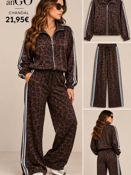 CHANDAL ANIMAL PRINT RAYA AZUL  [0]