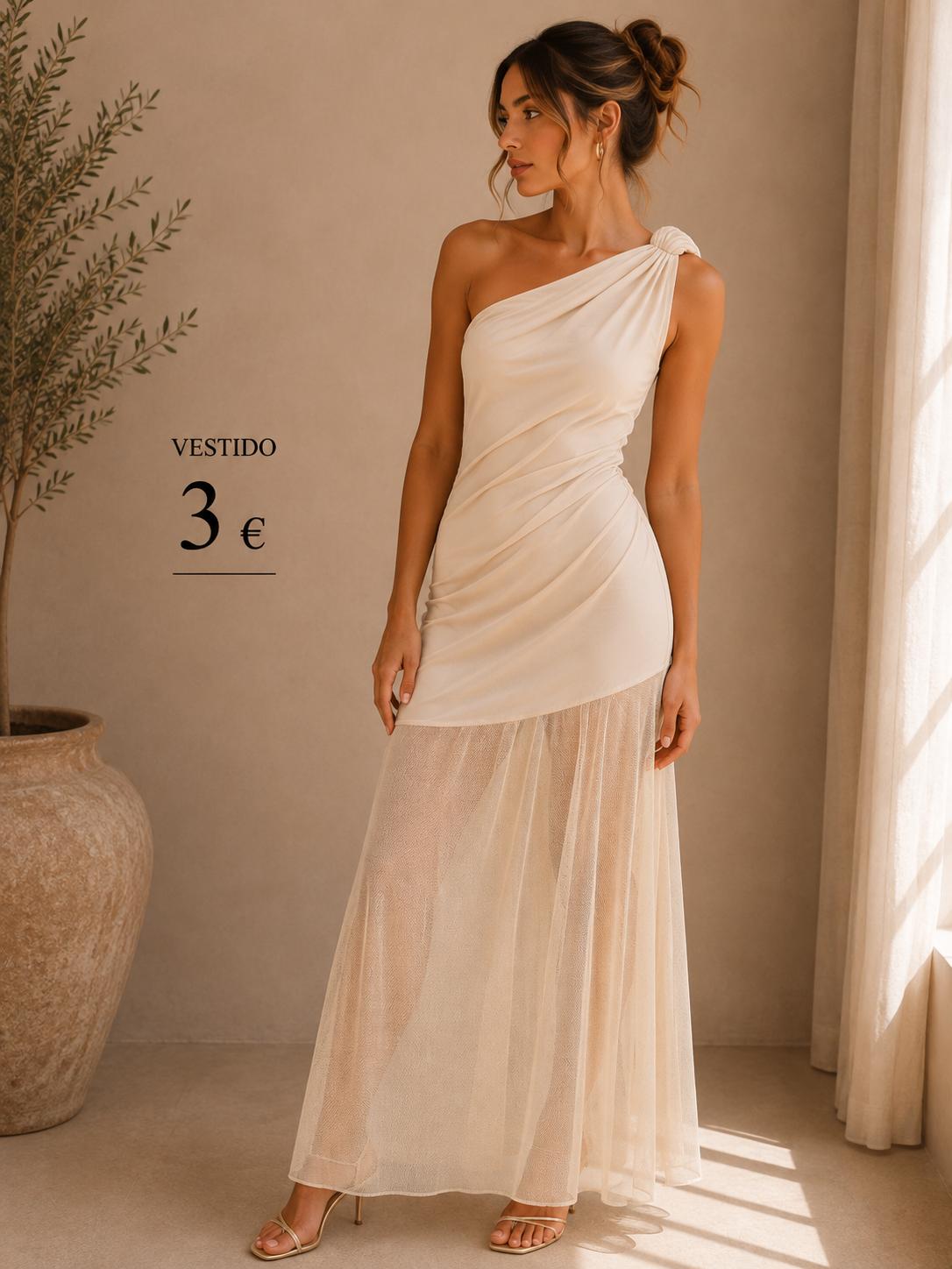 VESTIDO BEIG