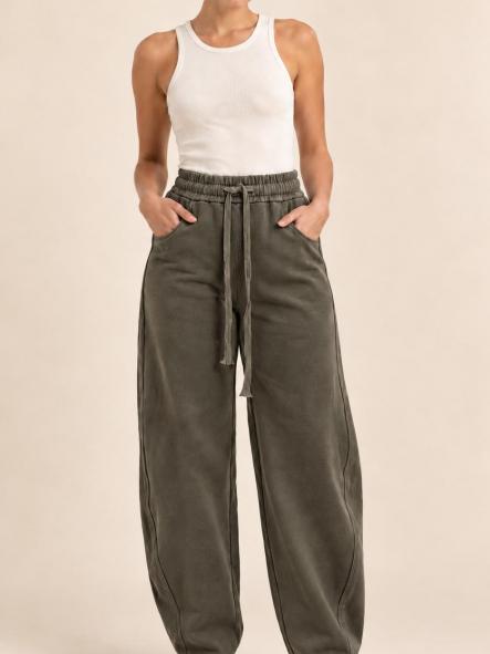 PANTALÓN BALLONG ELÁSTICO VERDE