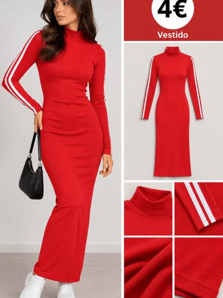 VESTIDO DEPORTIVO ROJO [0]