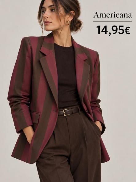 BLAZER MARRON Y GRANATE [0]