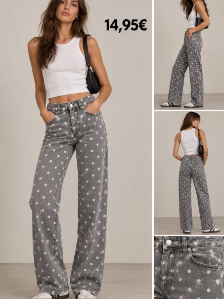 PANTALON VAQUERO TOPOS