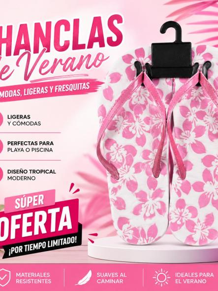 CHANCLAS OFERTA ROSAS [0]