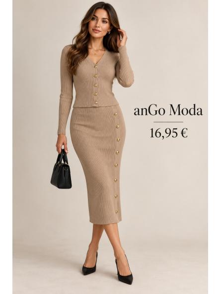conjunto canale falda beig  [0]