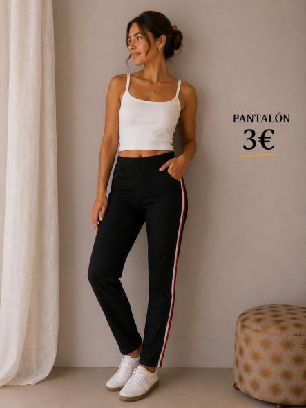 PANTALON ELASTICO NEGRO XS [0]