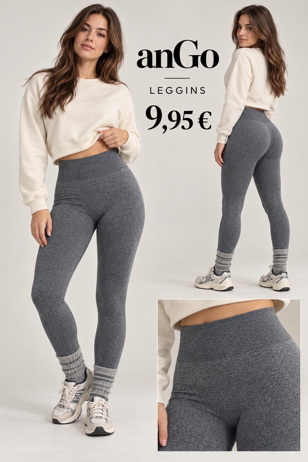LEGGINS DEPORTIVOS ALTA CALIDAD GRIS