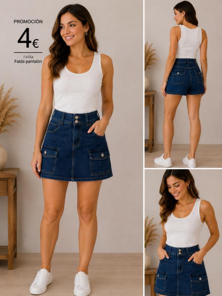 FALDA PANTALON VAQUERA [0]