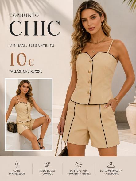 CONJUNTO CHIC DE BOTIQUE CAMEL [0]