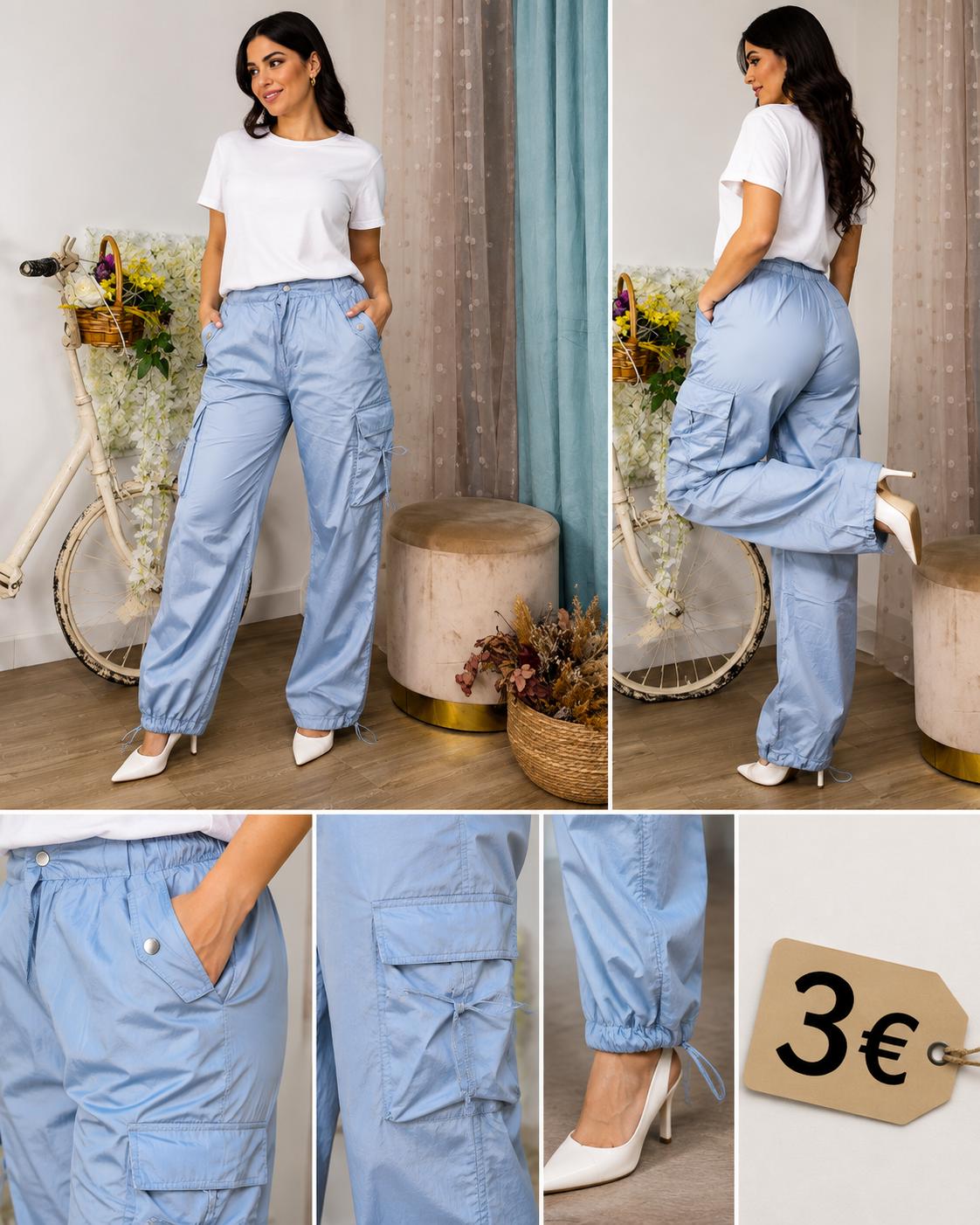 Pantalon Water Repellent Azul talla 36