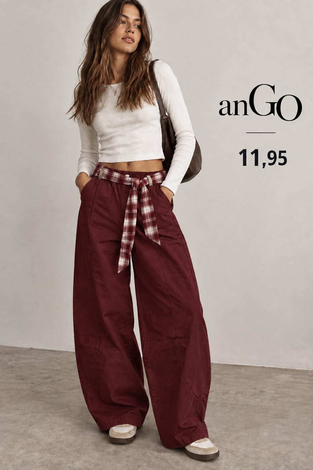 PANTALON BALLONG GRANATE LAZOS