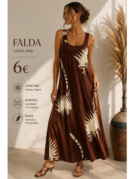 VESTIDO LICRA FRIA MARRON [0]
