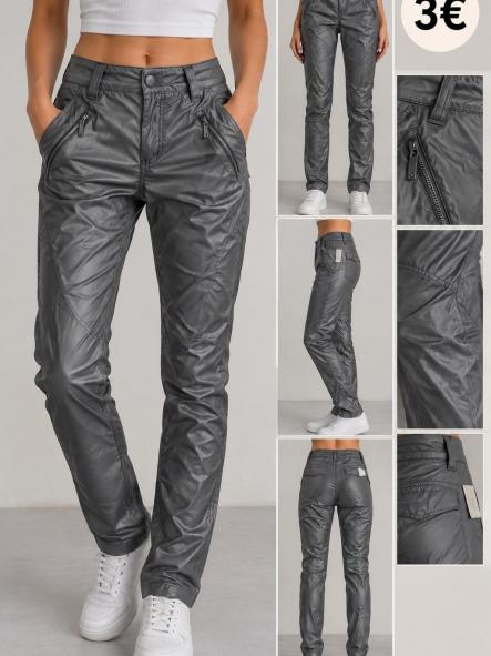 PANTALON  POLIPIEL GRIS [0]
